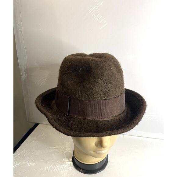 Helen Kaminski Australia Hat Mocha 100% Rabbit Fur Felt Woman's One Size Trilby - Picture 9 of 16
